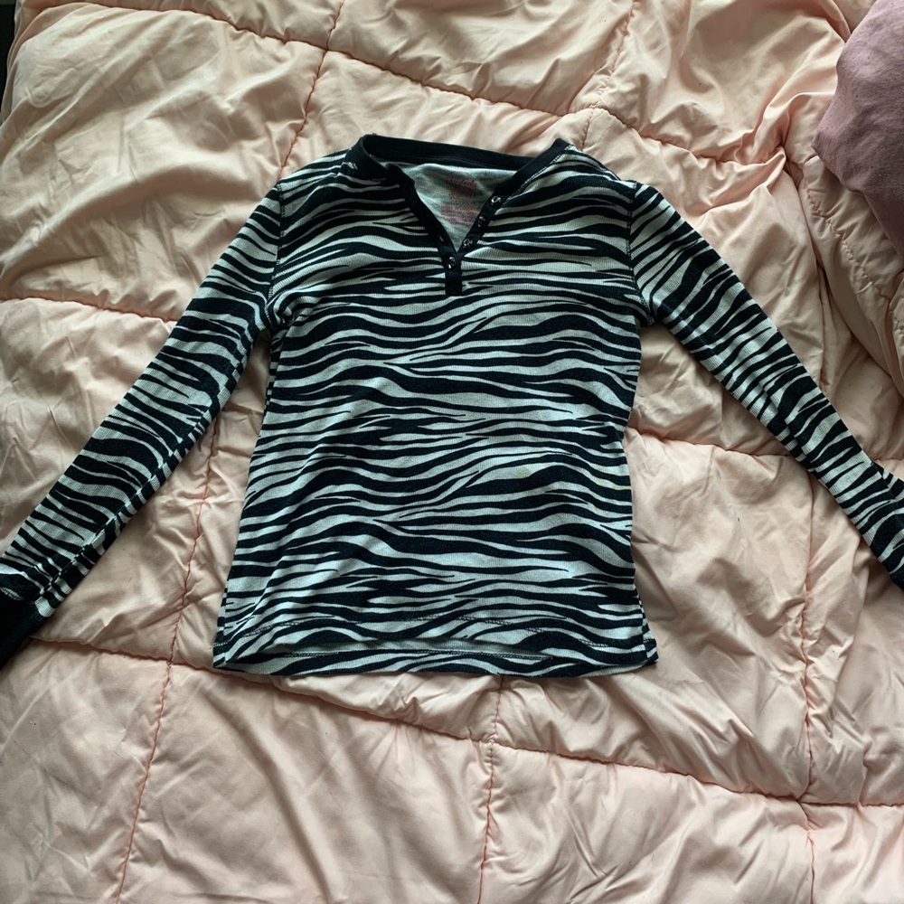 Zebra long sleeve shirt